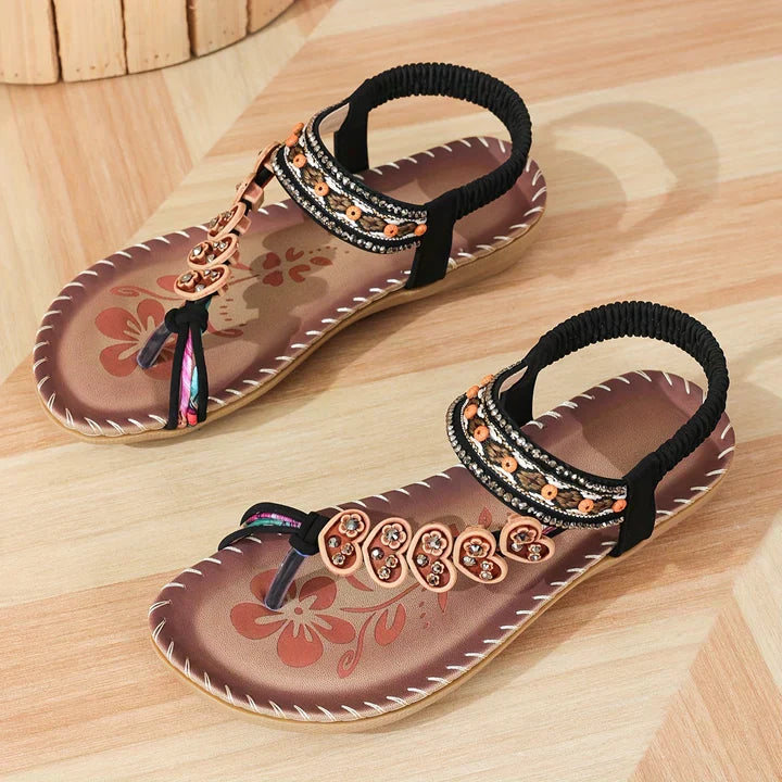 Jocelyn | Bohemian Embellished Strappy Sandals