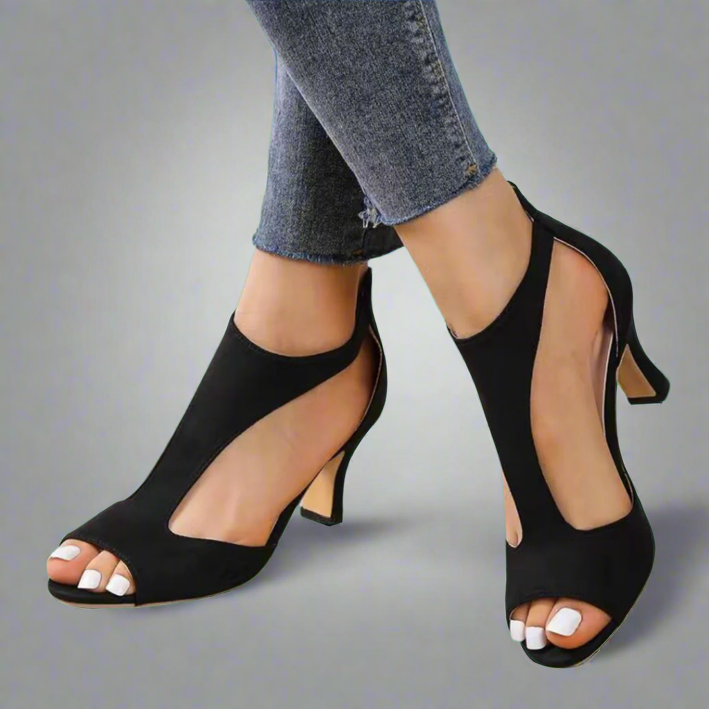 Jane | Stylish Cut-Out Heels