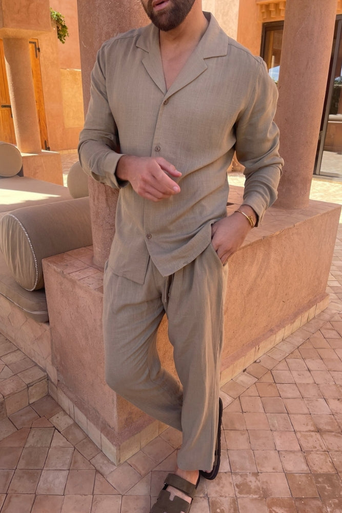 Leo | Classic Linen Shirt Men