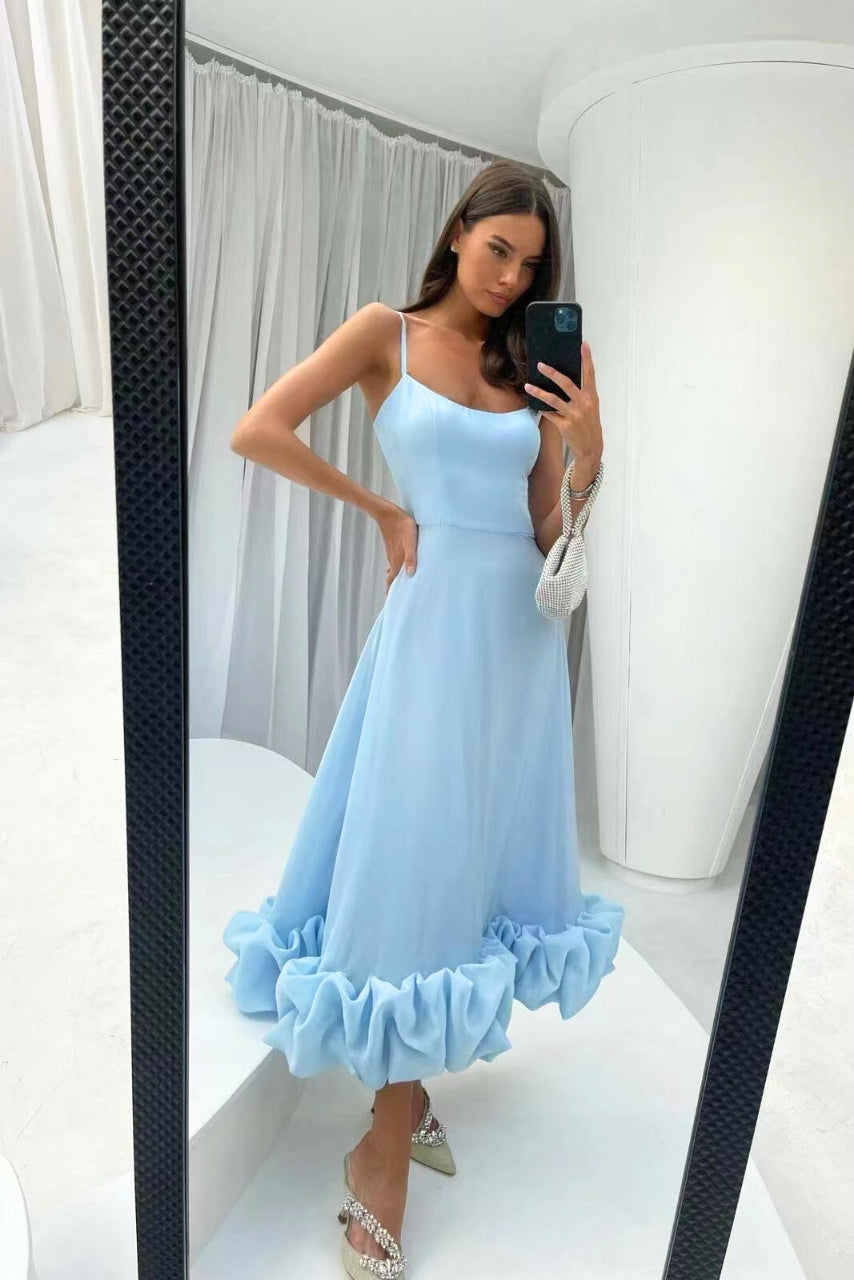 Leah | Elegant Ruffle Summer Dress