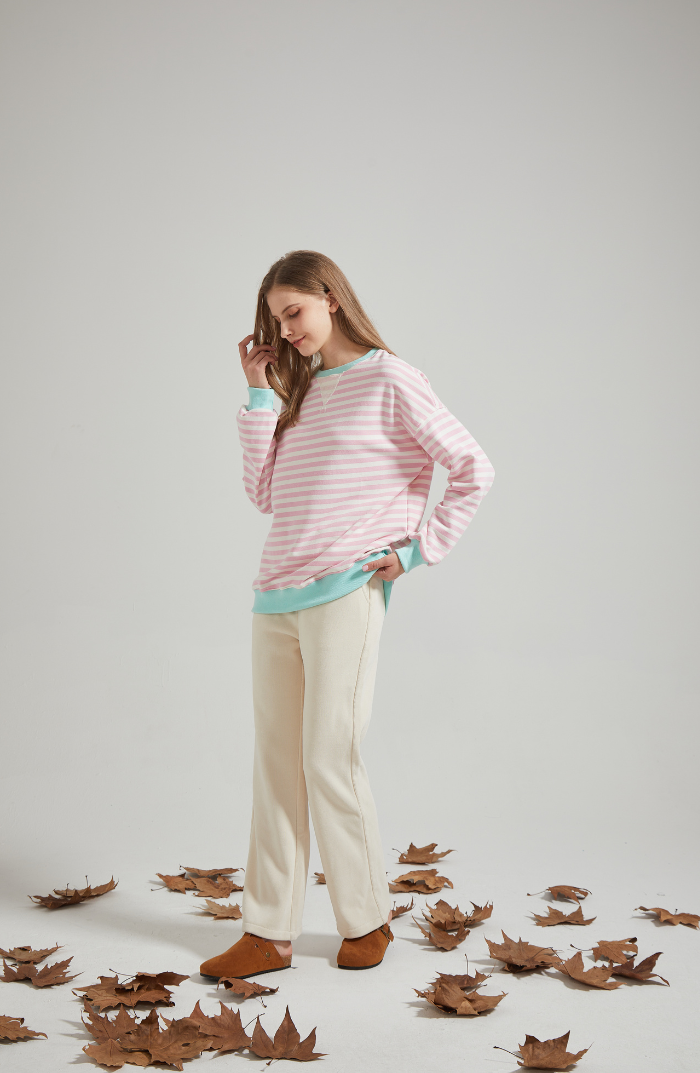 LENA™ Oversized striped sweater