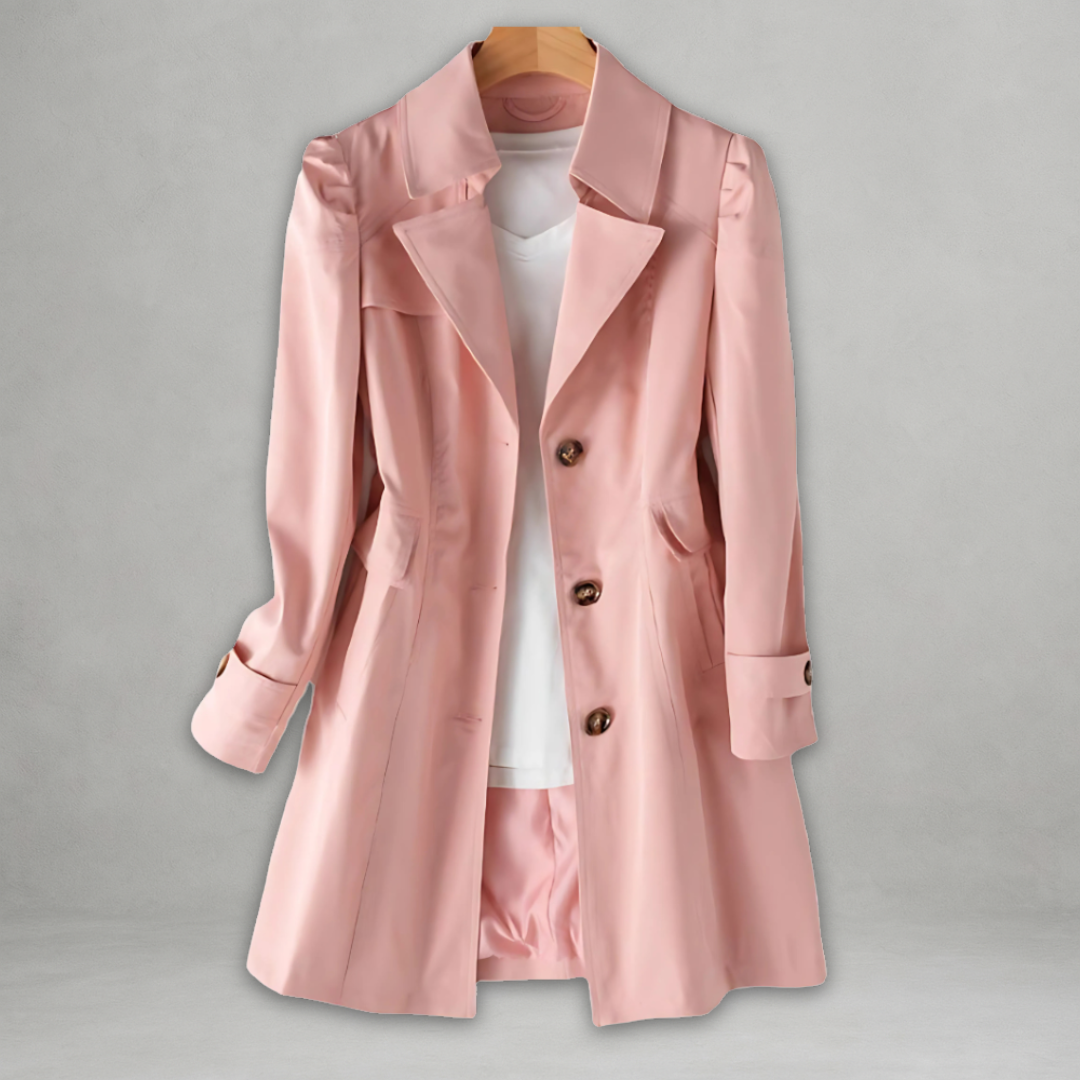 Daniela | Stylish Classic Button Trench Coat