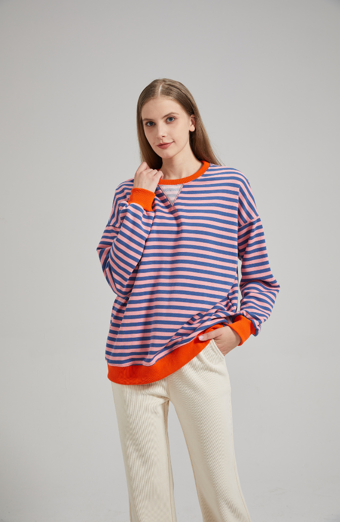 LENA™ Oversized striped sweater