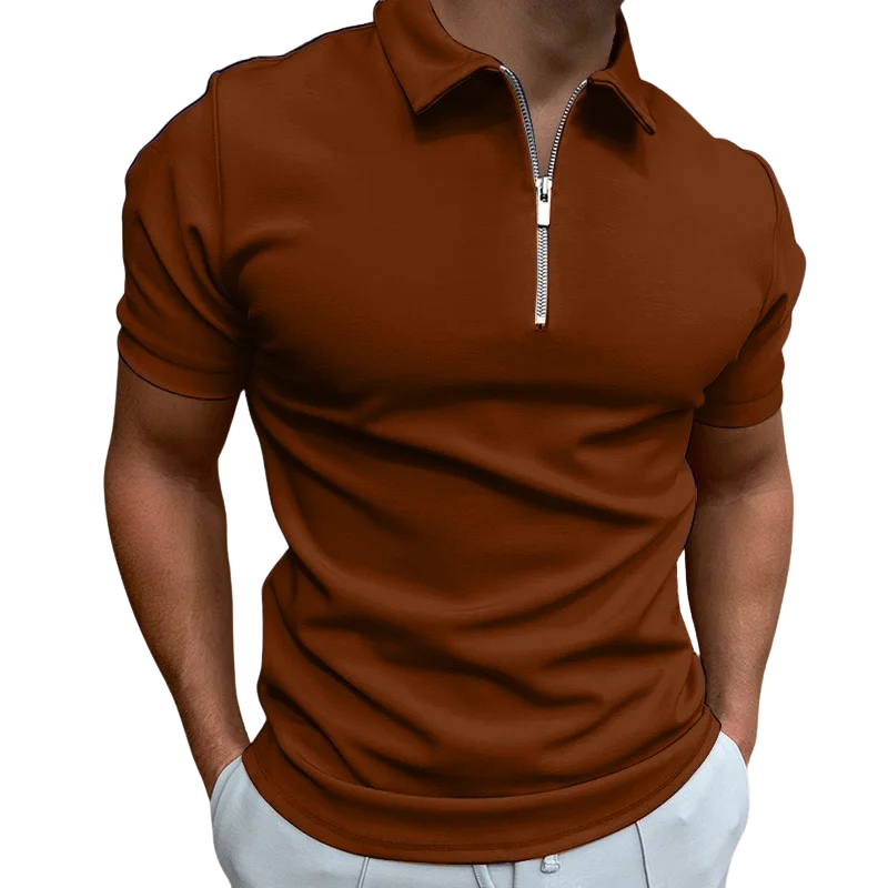 Logan | Modern Zip Polo Shirt Men