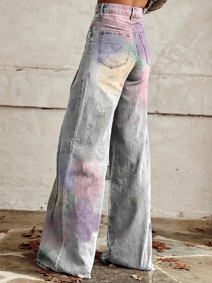 Tiffany | Subtle Hues Printed Denim
