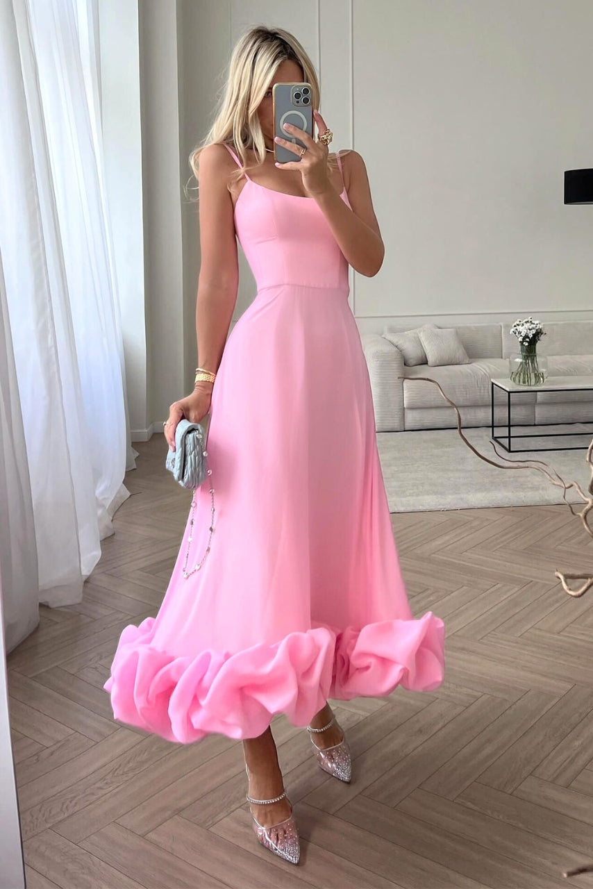 Leah | Elegant Ruffle Summer Dress