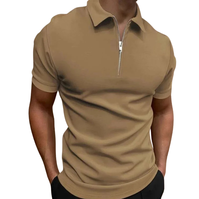 Logan | Modern Zip Polo Shirt Men