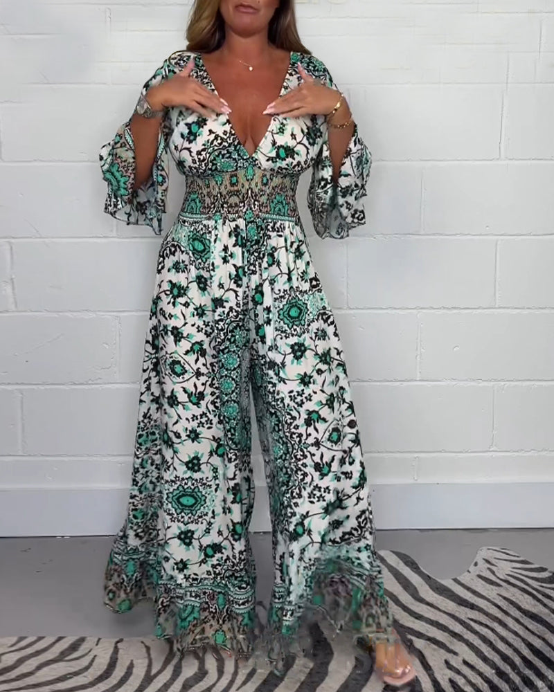 Anna | Bohemian Floral Maxi Dress