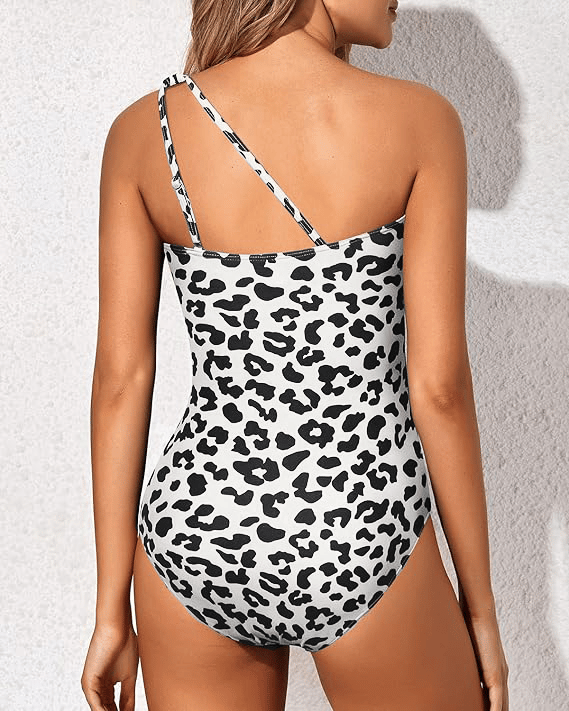 Faith | One-Shoulder Leopard Swimsuit