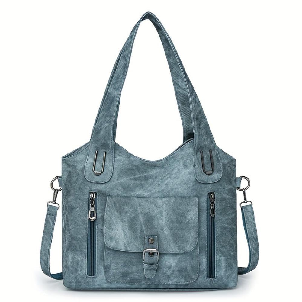 Bonnie | Casual Zip Pocket Tote Bag