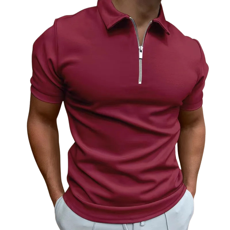 Logan | Modern Zip Polo Shirt Men