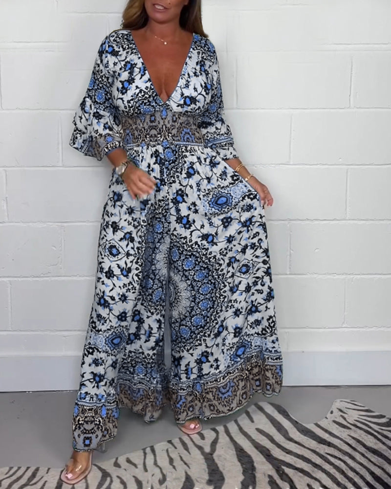 Anna | Bohemian Floral Maxi Dress
