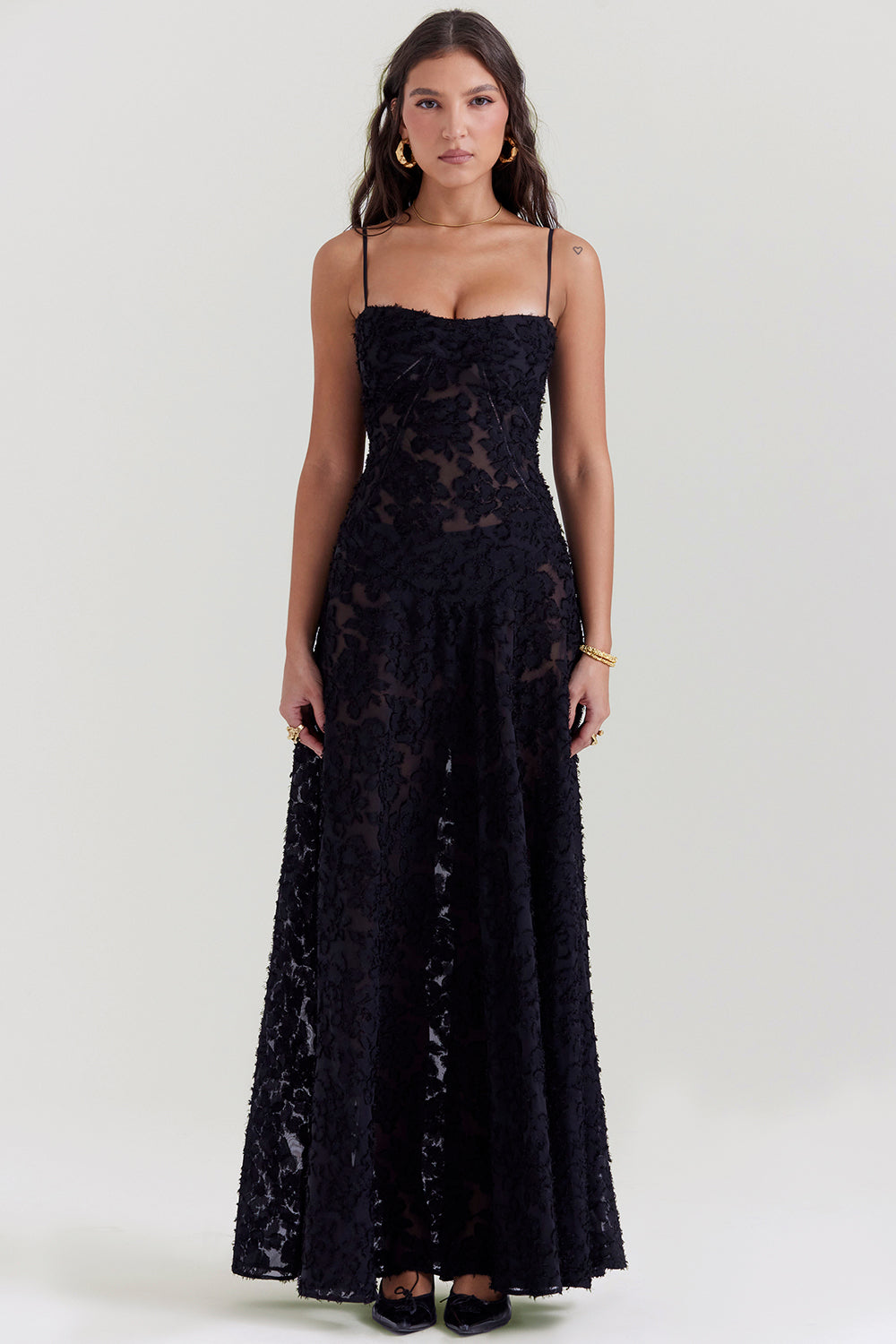 Lucy | Floral Lace Maxi Dress