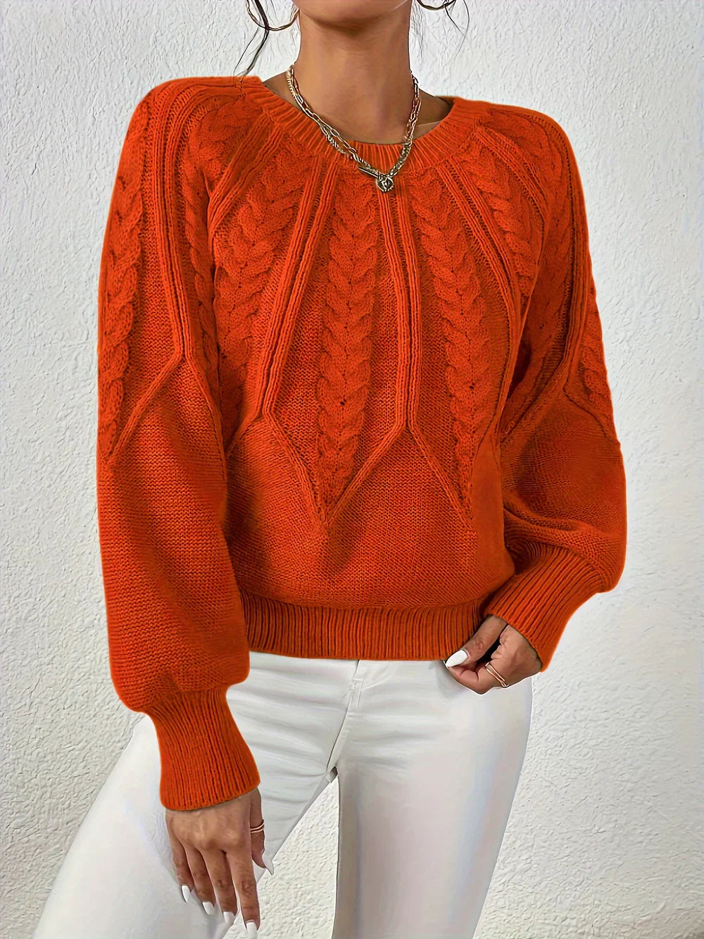 Emilie™ - Casual Elegant Cable Knit Sweater