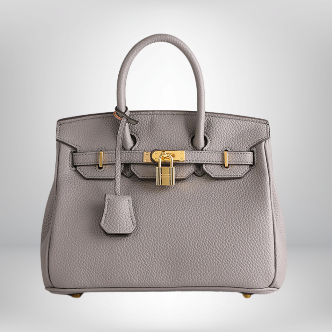 Bonnie | Leather Handbag with Gold Accents