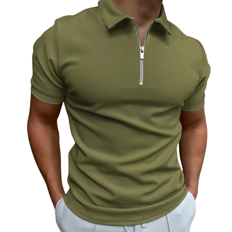 Logan | Modern Zip Polo Shirt Men