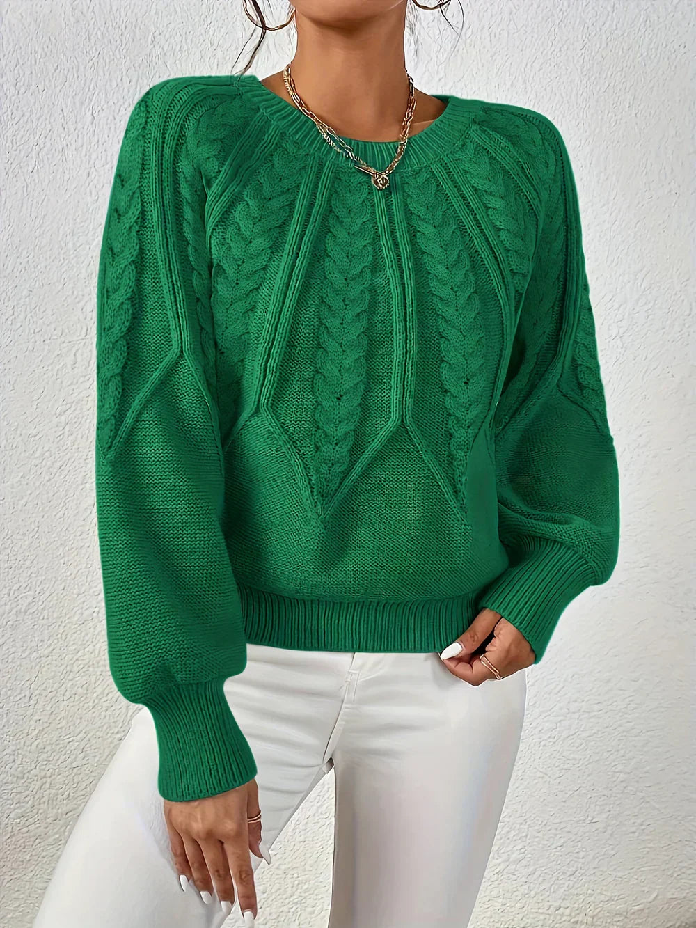 Emilie™ - Casual Elegant Cable Knit Sweater