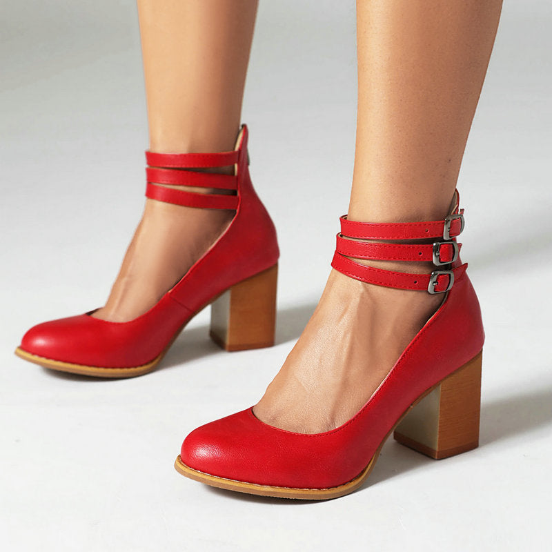 Jasmine | Stylish Comfortable Block Heel Pumps