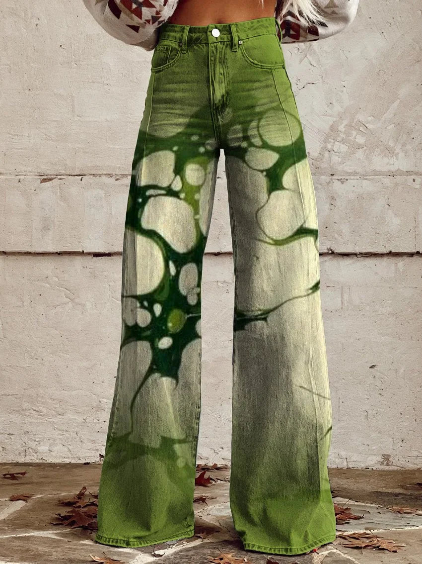 Melanie | Casual Wide-Leg Artistic Jeans