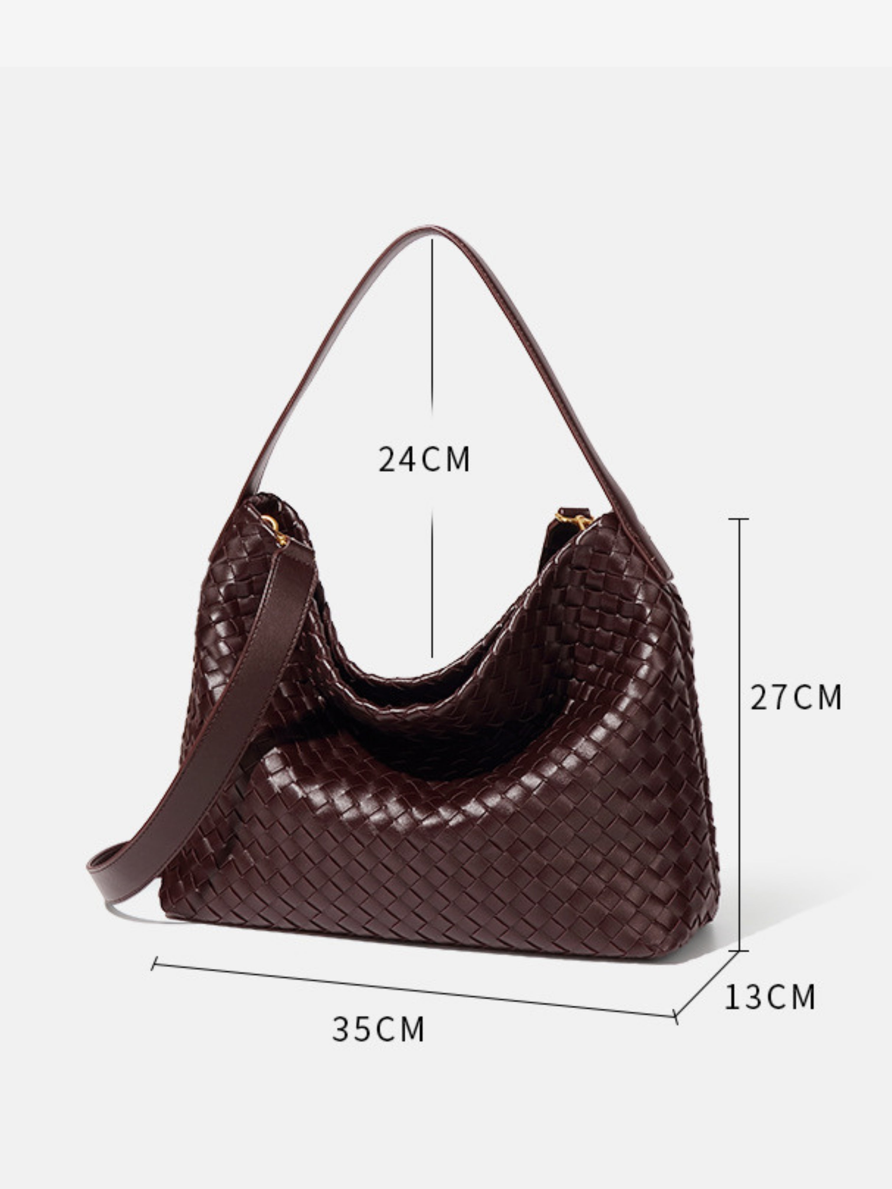 Dakota | Elegant Woven Leather Tote Bag