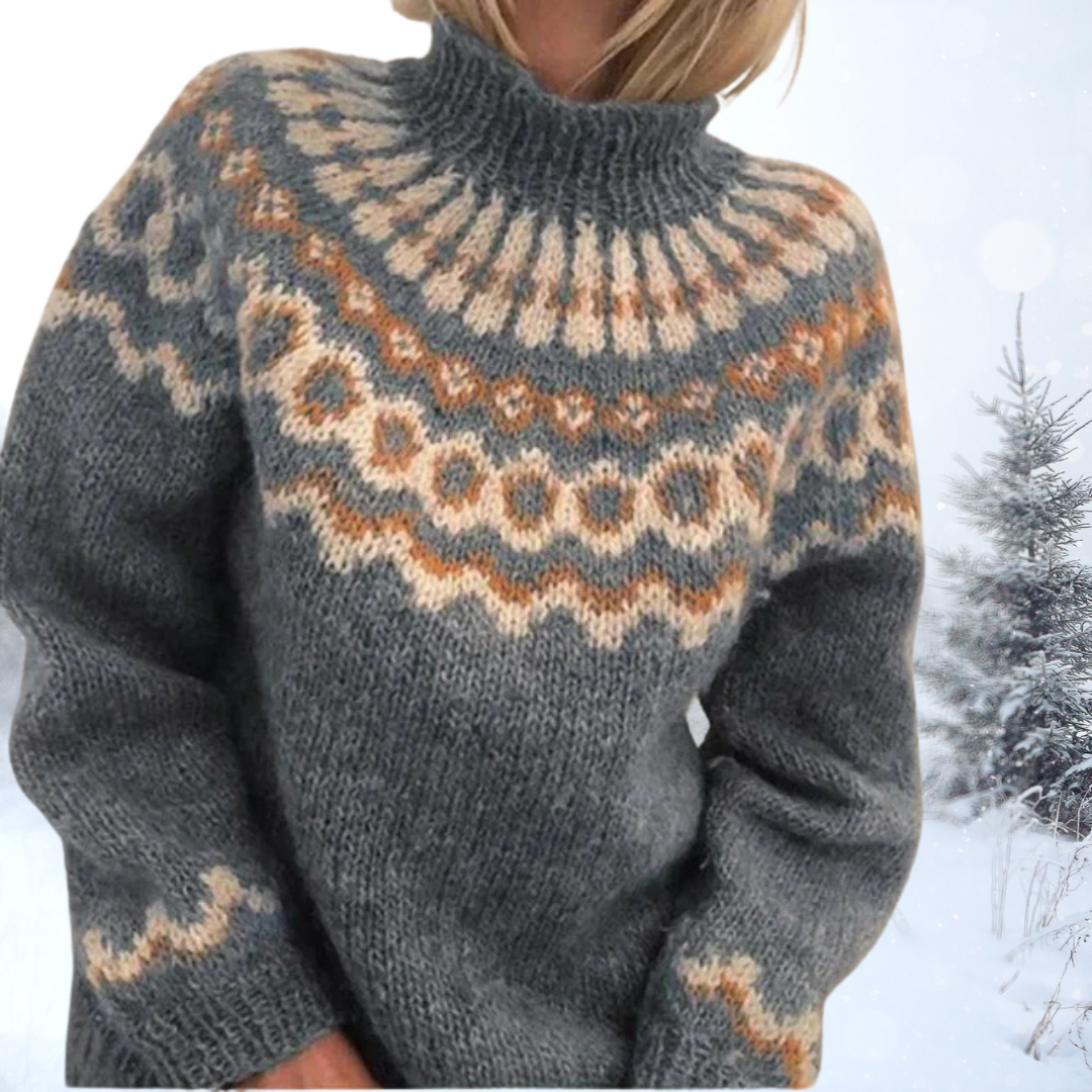 Laura™ | Stylish Nordic Winter Sweater