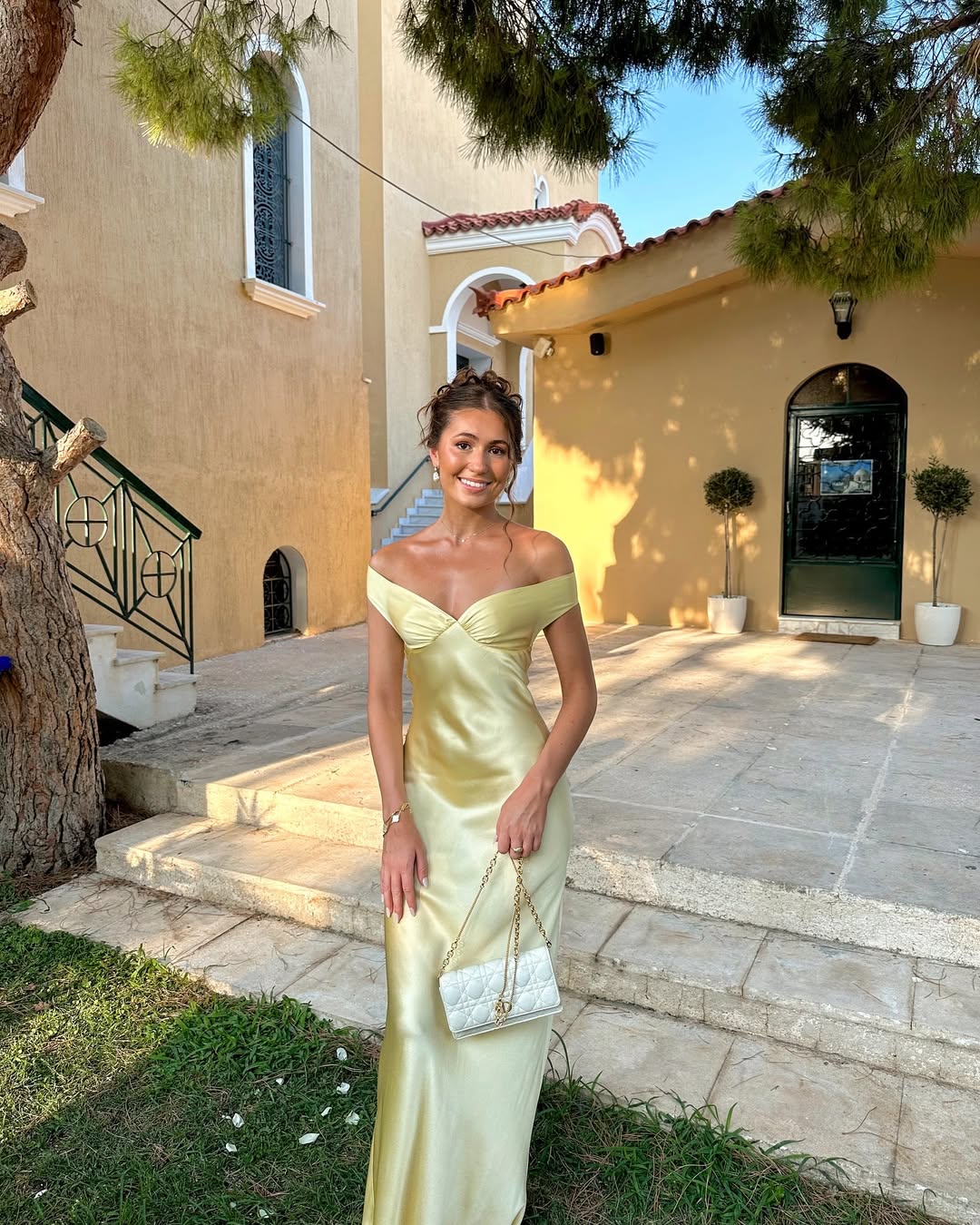 Annette | Elegant Off-Shoulder Satin