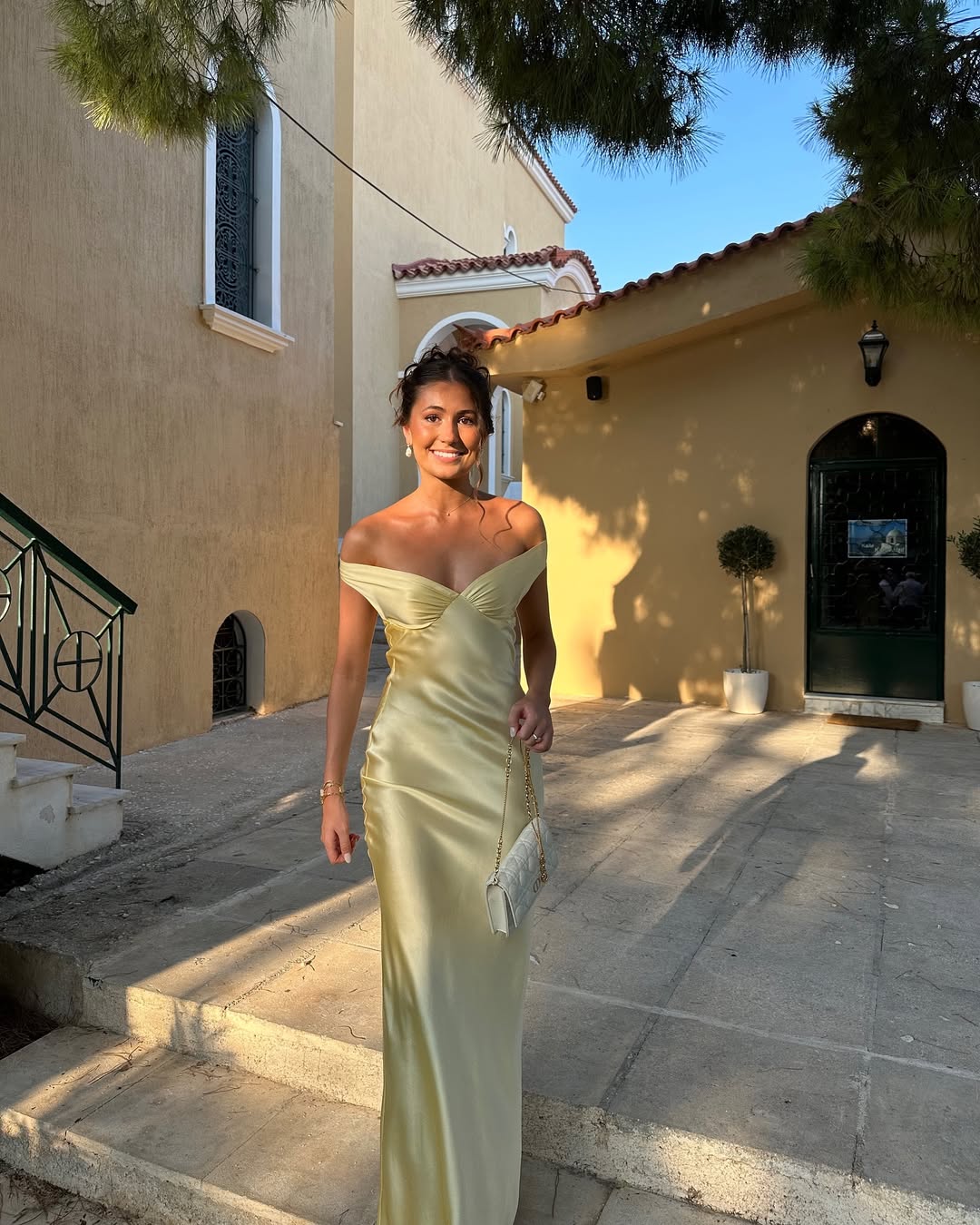 Annette | Elegant Off-Shoulder Satin