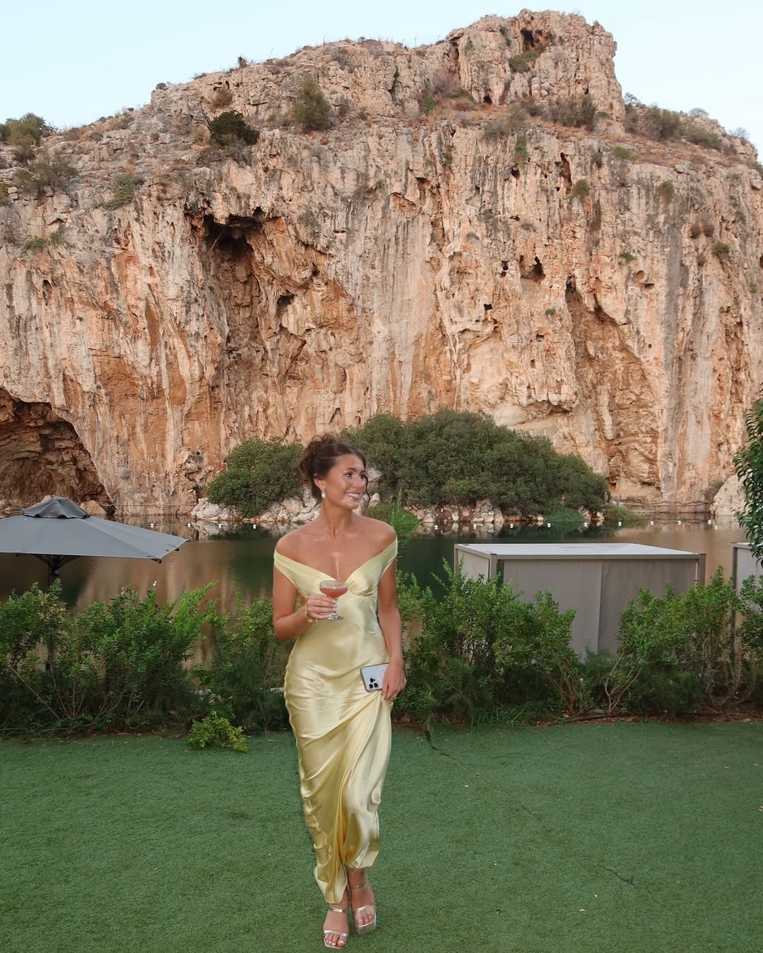 Annette | Elegant Off-Shoulder Satin
