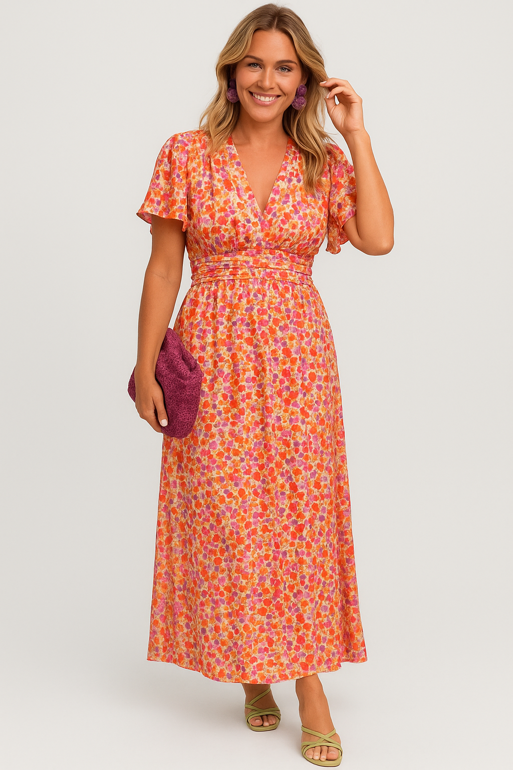 Catherine | Elegant Floral Maxi Dress