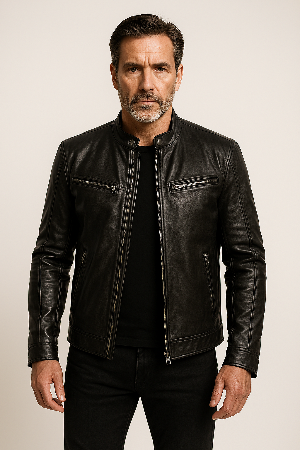 Malcolm | Stylish Leather Jacket Men
