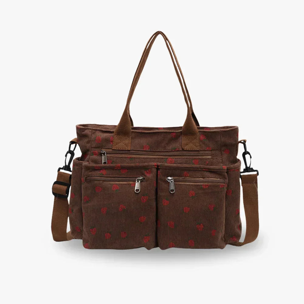 Emma | Chic Strawberry Print Bag