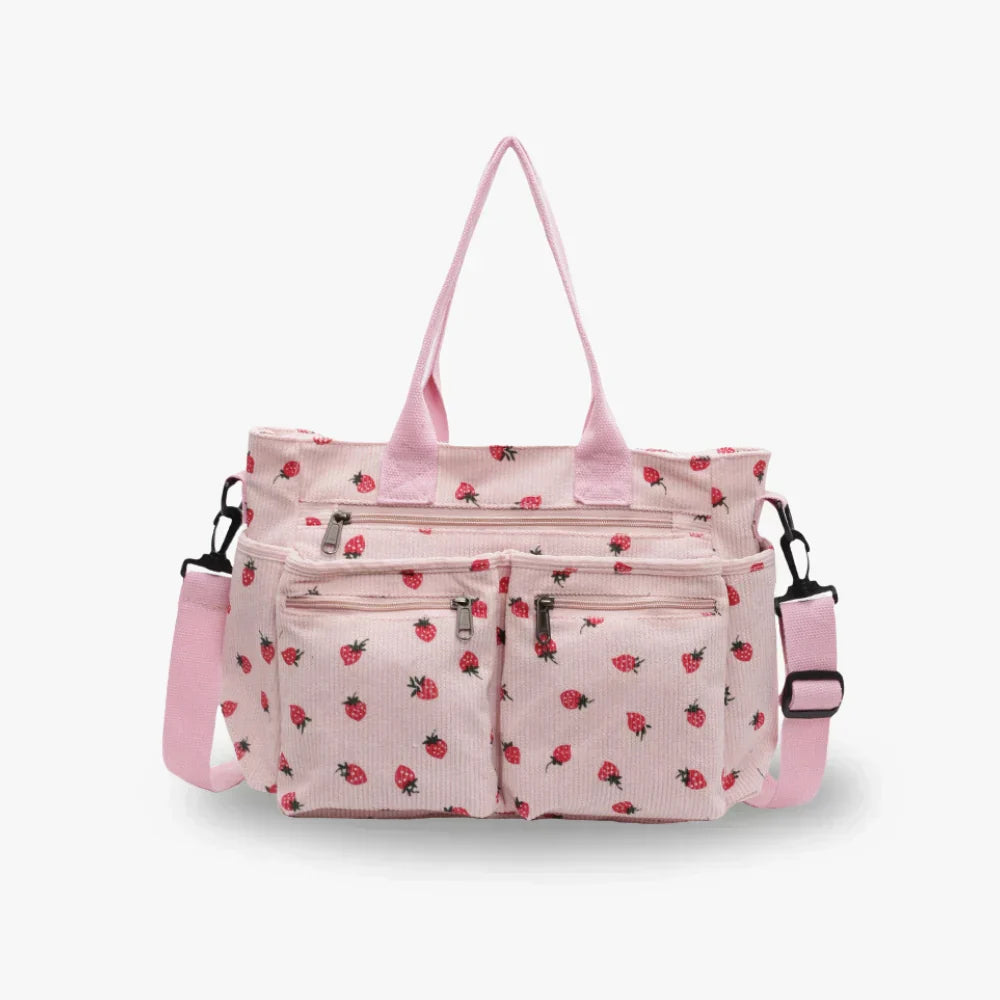 Emma | Chic Strawberry Print Bag