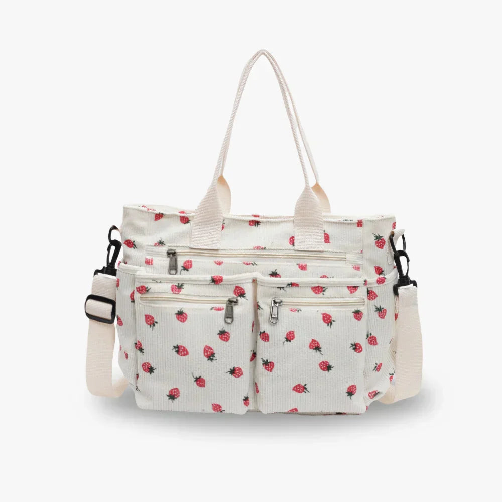Emma | Chic Strawberry Print Bag
