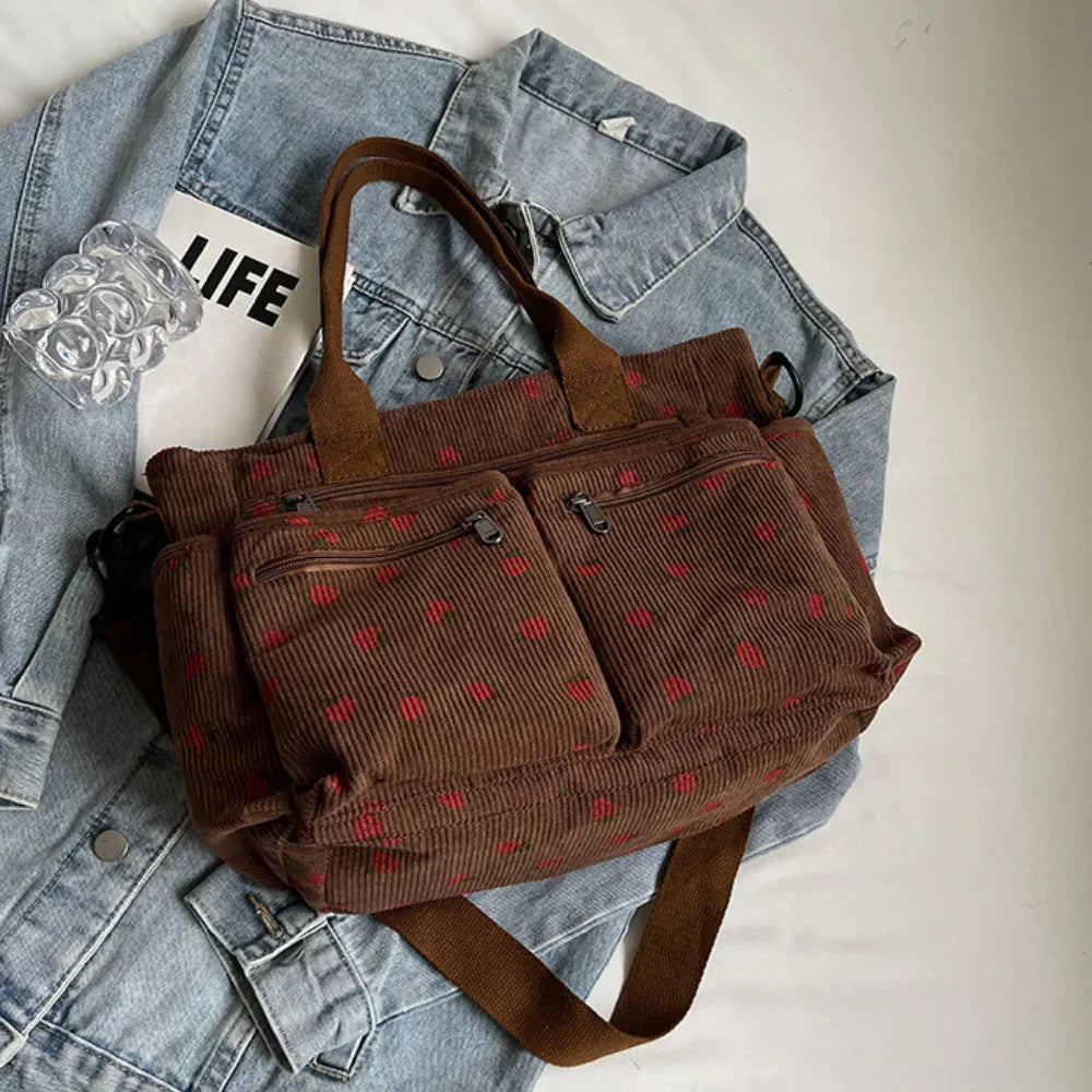 Emma | Chic Strawberry Print Bag