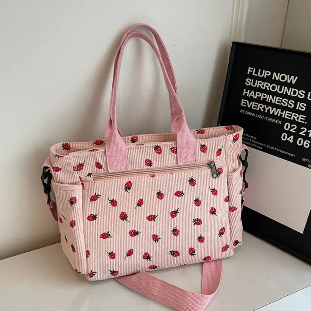 Emma | Chic Strawberry Print Bag