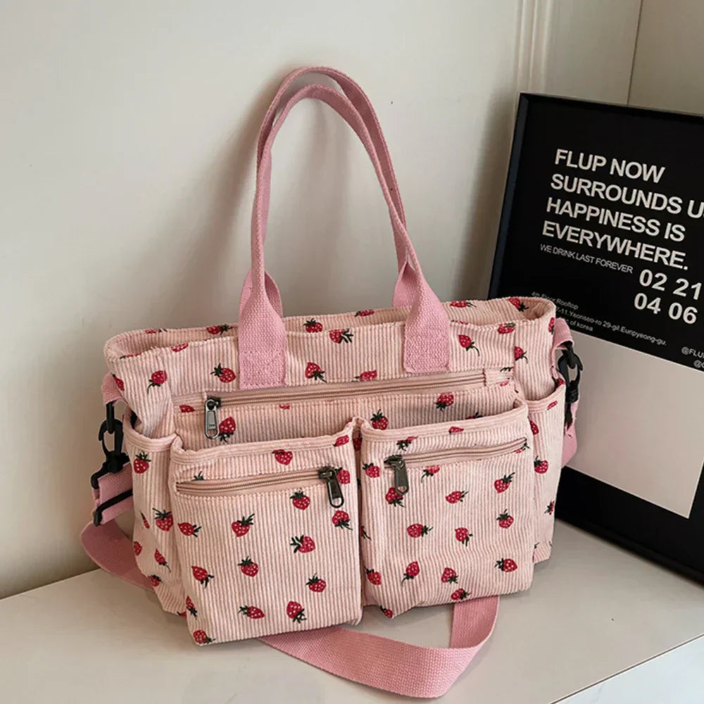 Emma | Chic Strawberry Print Bag