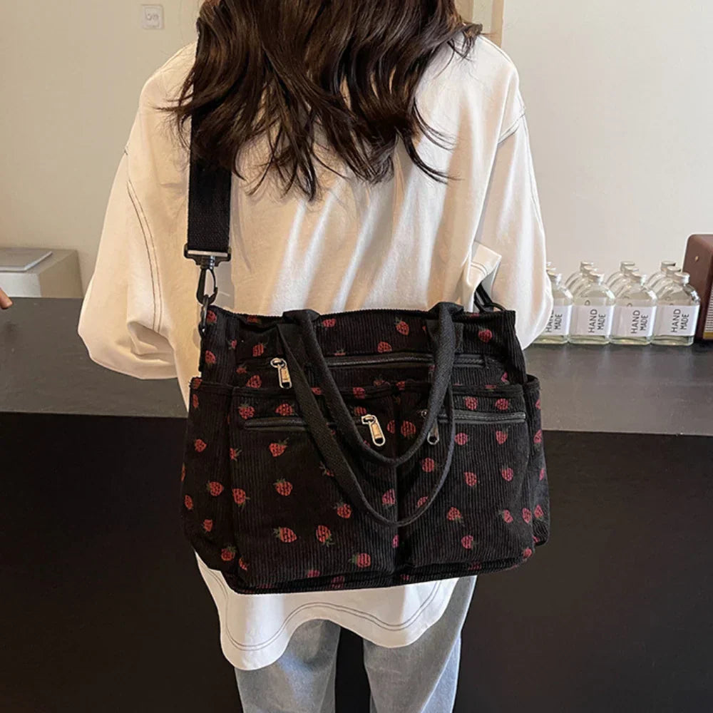 Emma | Chic Strawberry Print Bag