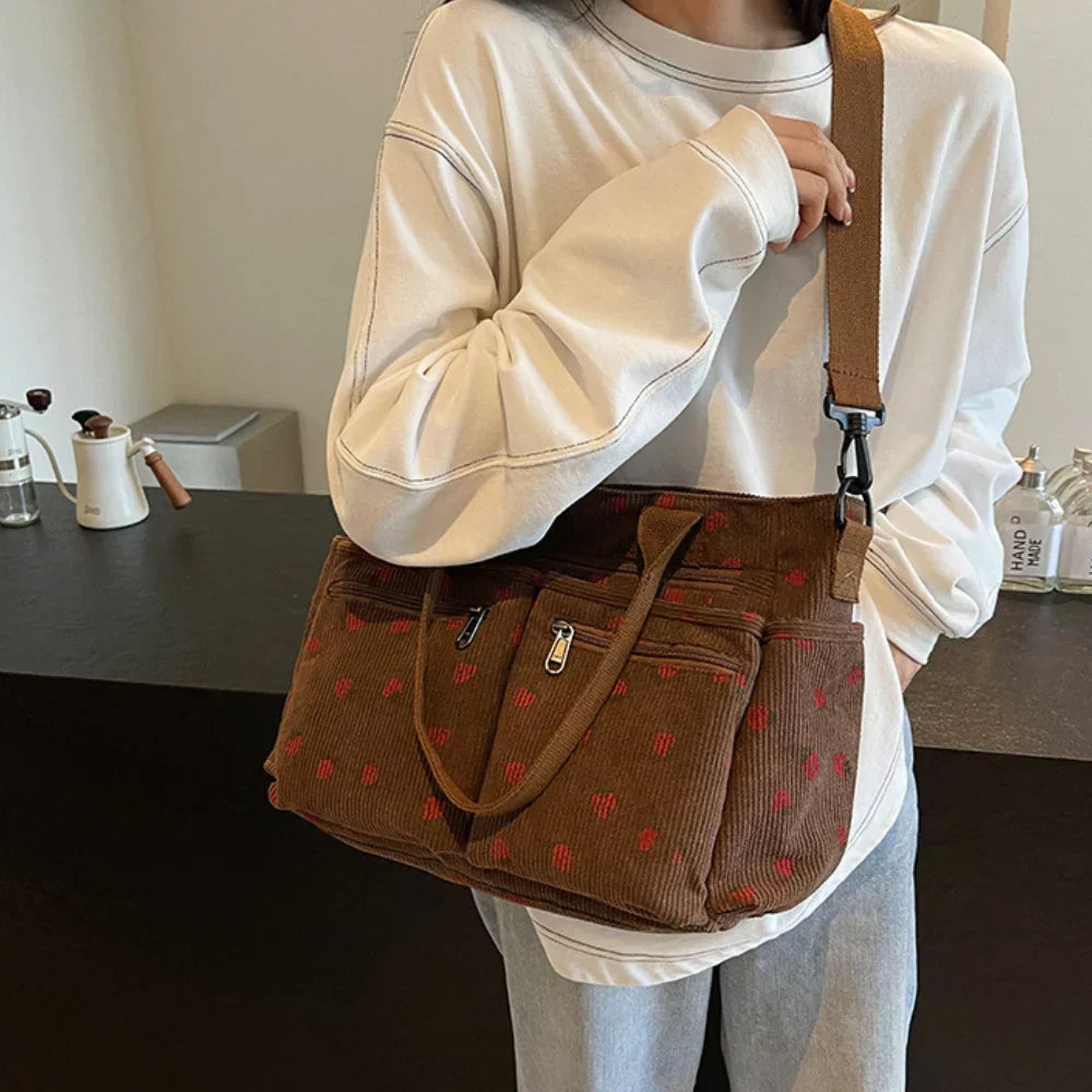 Emma | Chic Strawberry Print Bag