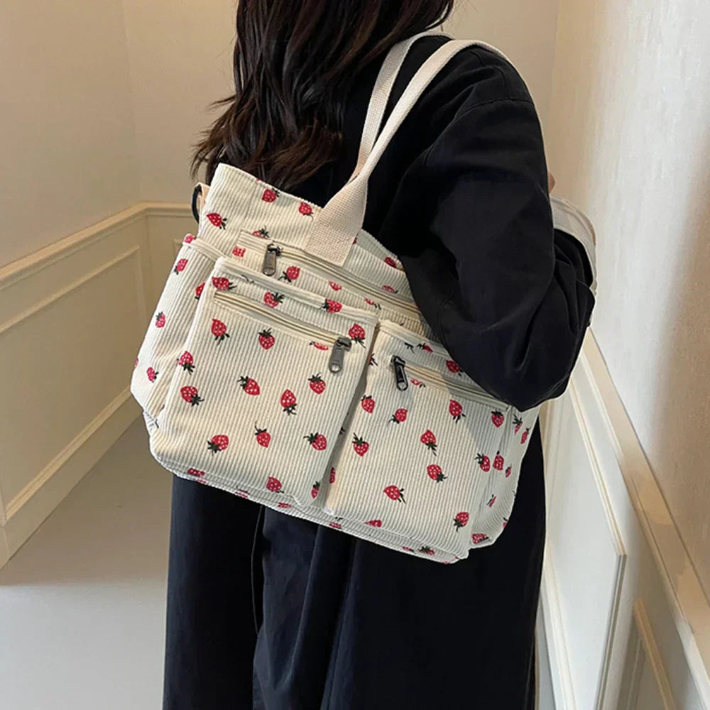 Emma | Chic Strawberry Print Bag