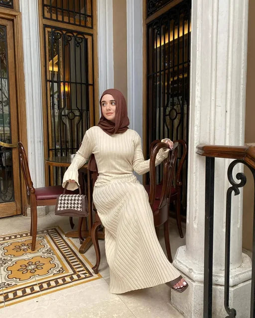 Linda | Ribbed Maxi Dress