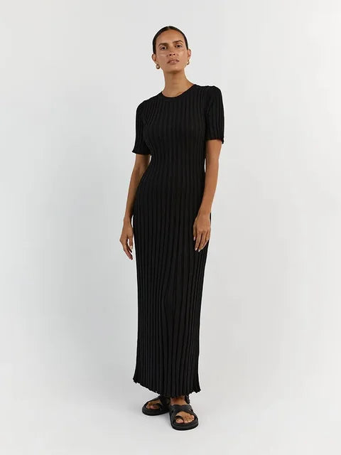 Linda | Ribbed Maxi Dress