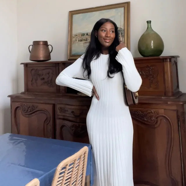 Linda | Ribbed Maxi Dress