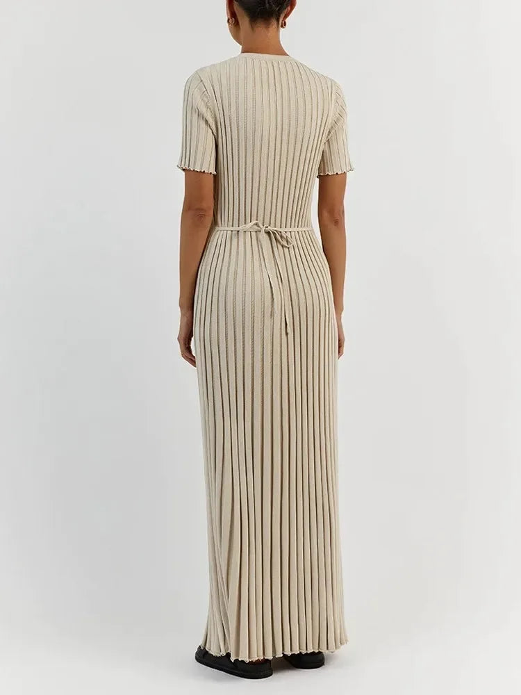 Linda | Ribbed Maxi Dress