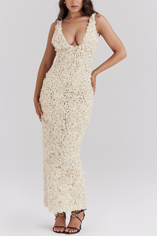 Chloe | Elegant Floral Lace Dress