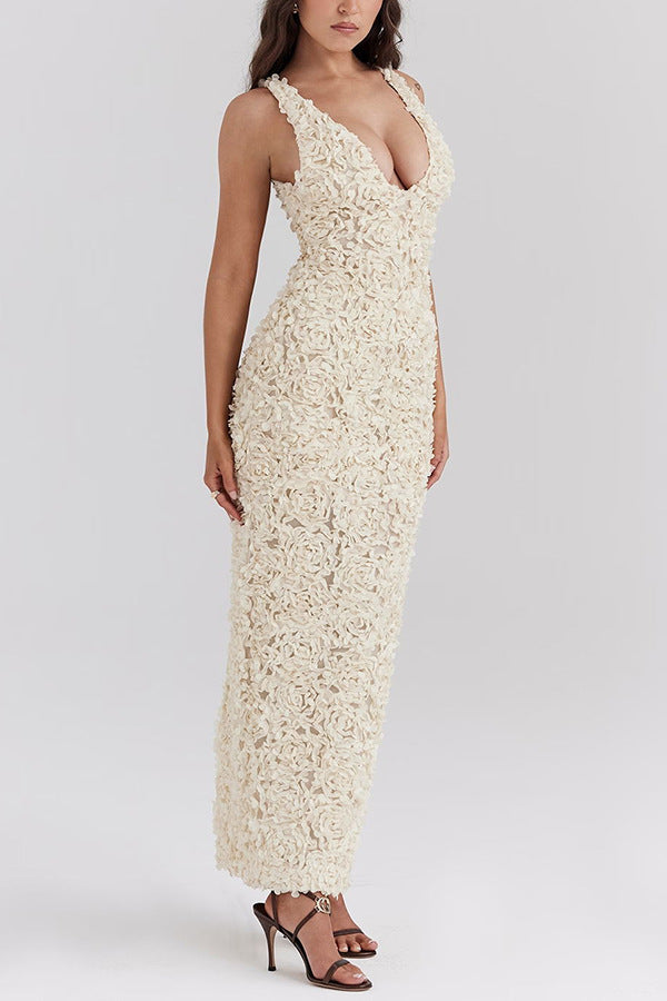 Chloe | Elegant Floral Lace Dress