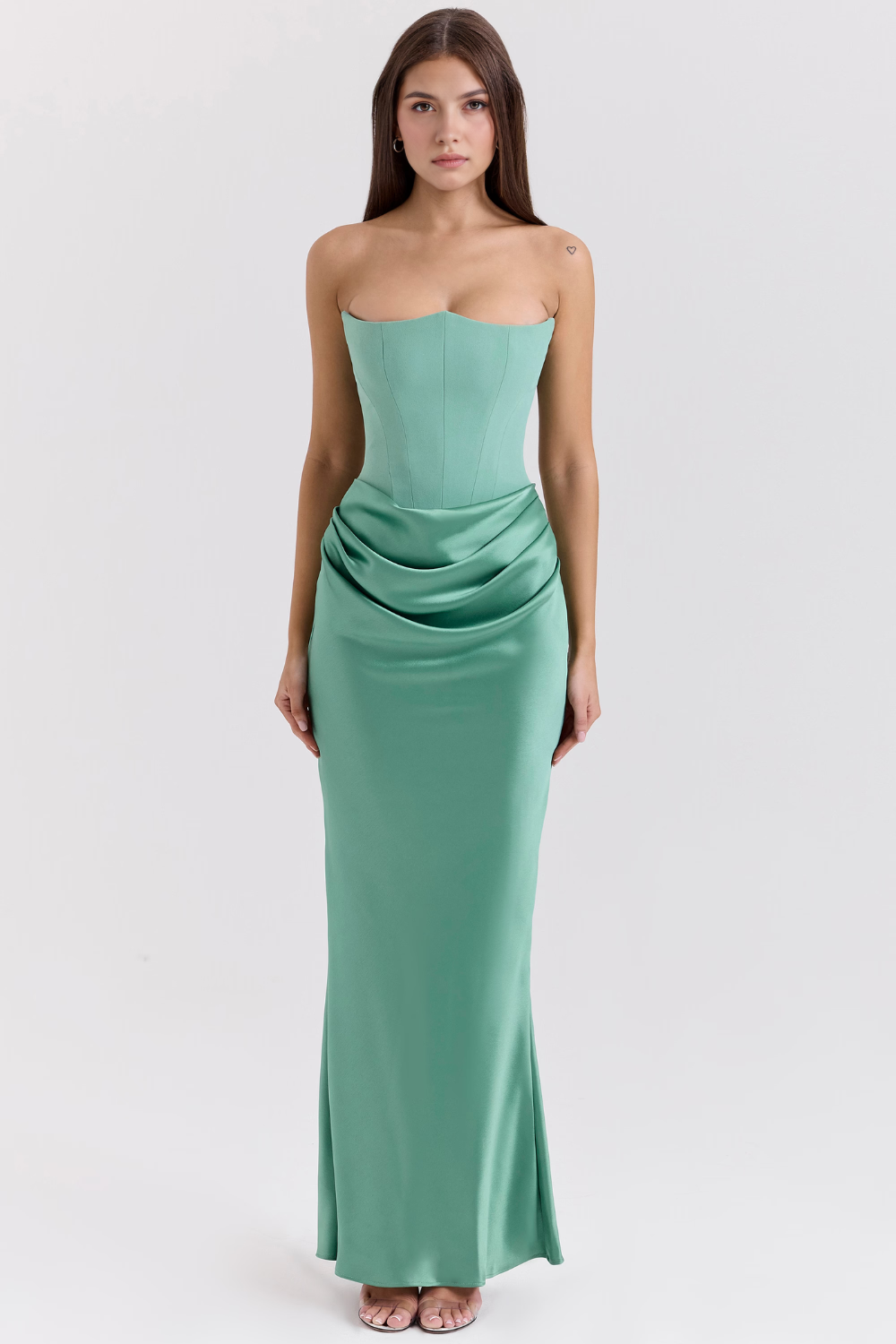 Angela | Elegant Stylish Strapless Maxi Dress