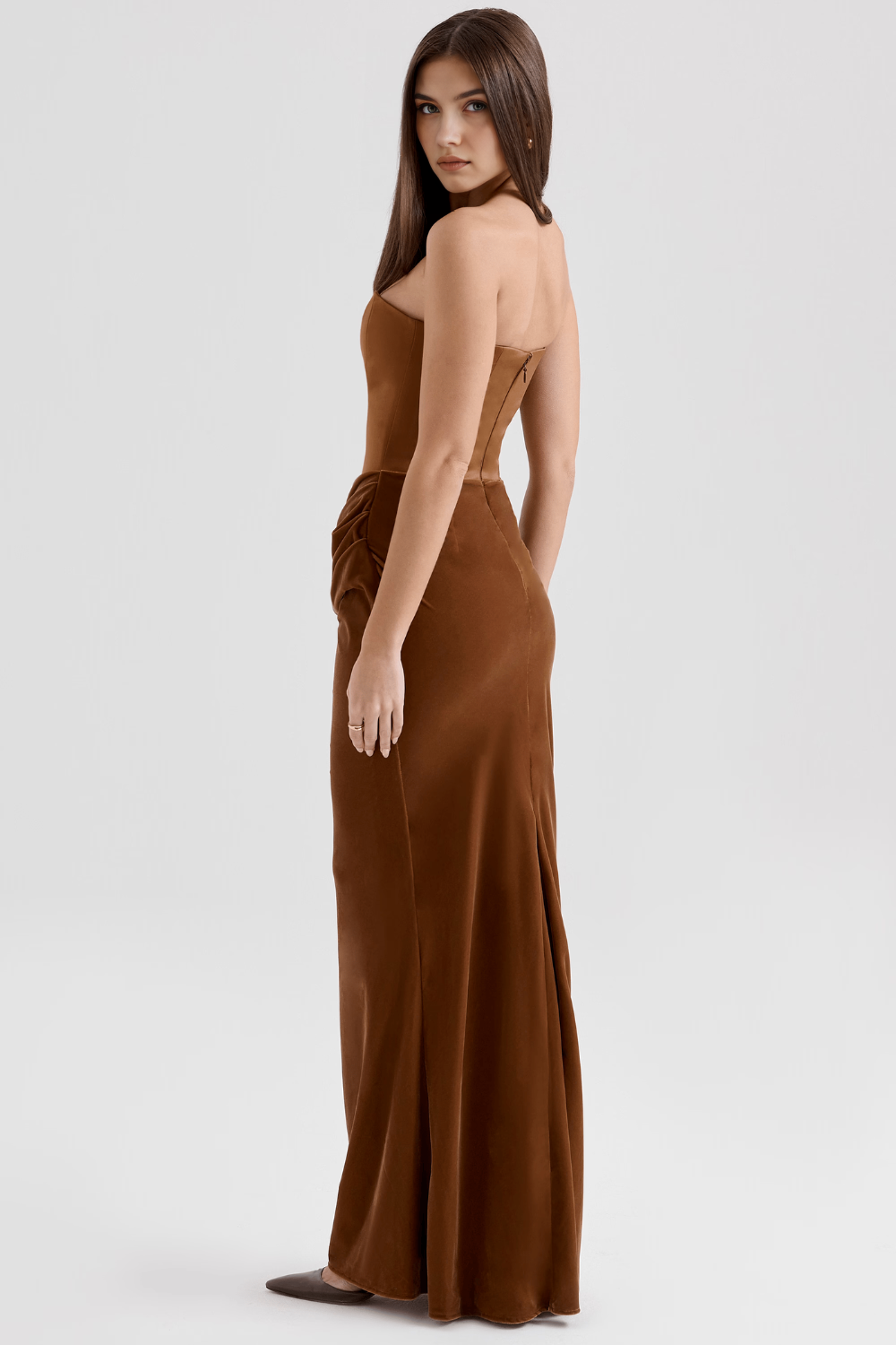 Angela | Elegant Stylish Strapless Maxi Dress