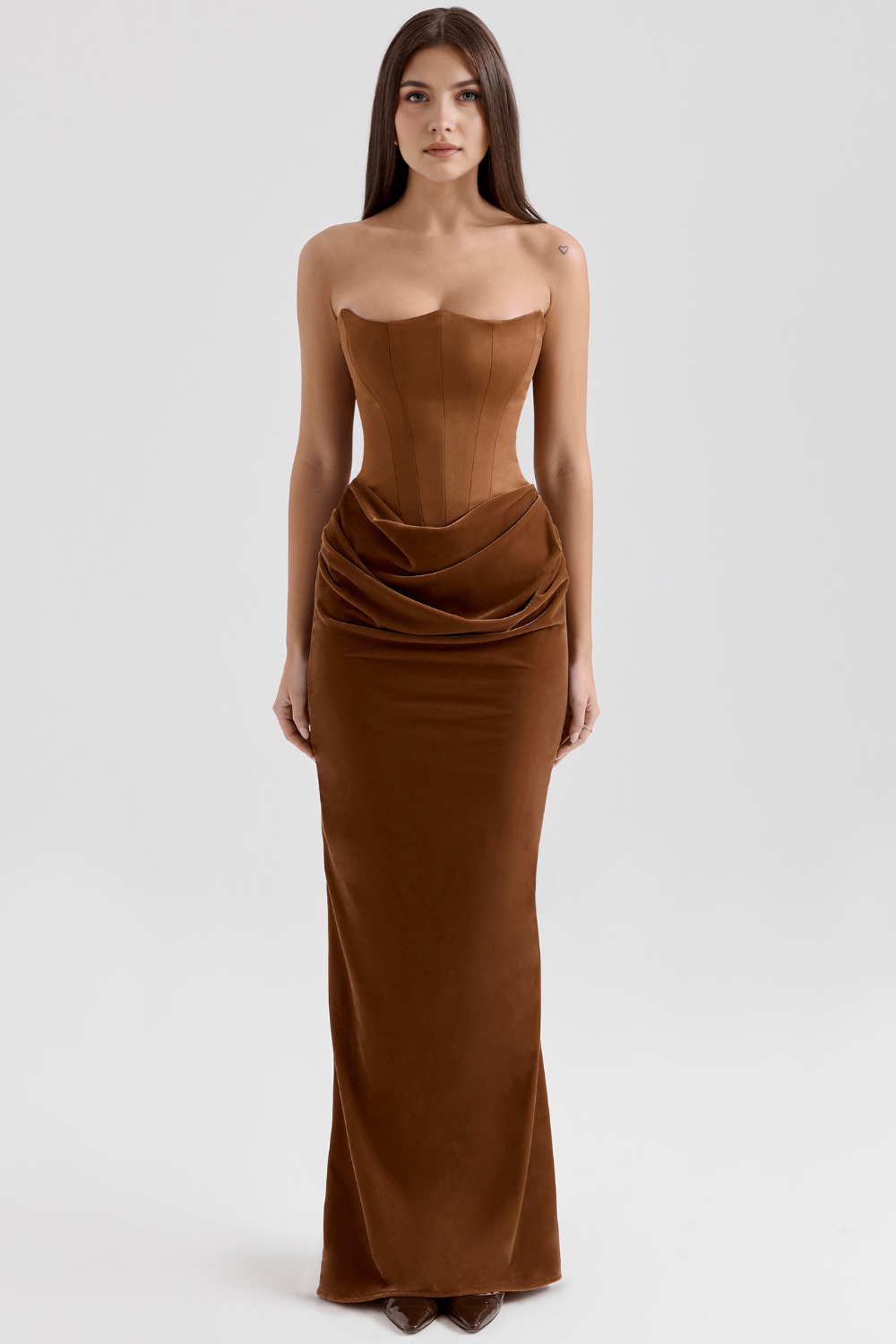 Angela | Elegant Stylish Strapless Maxi Dress