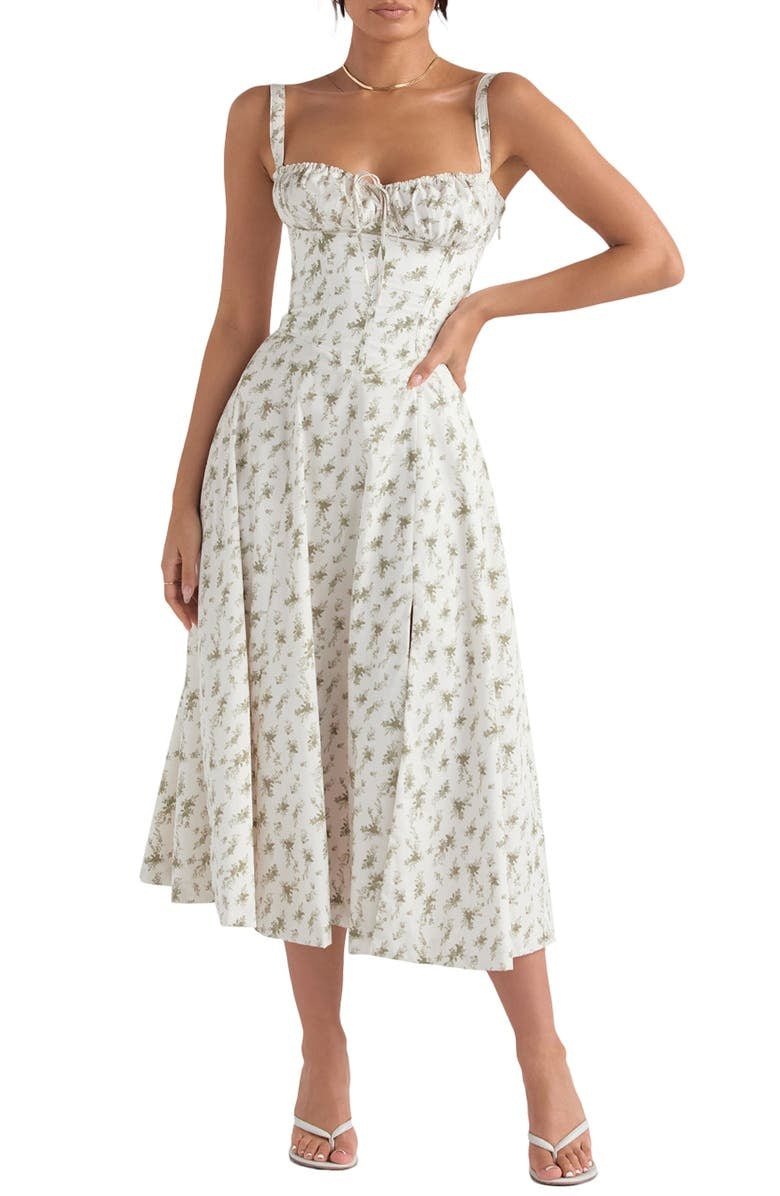 Annabelle | Stylish Floral Midi Dress