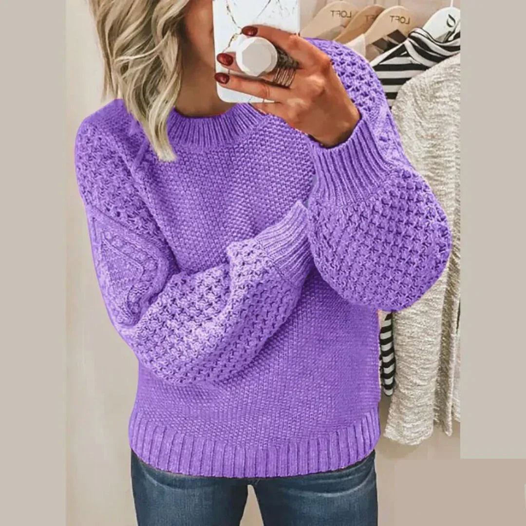 Kayla™ | Stylish Textured Knit Sweater